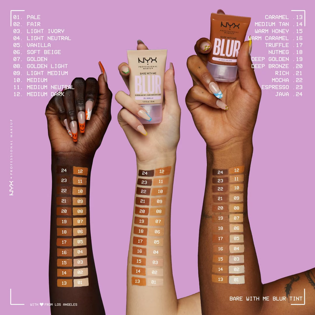 NYX Professional Makeup - Bare With Me Blur Tint Soft Matte Foundation