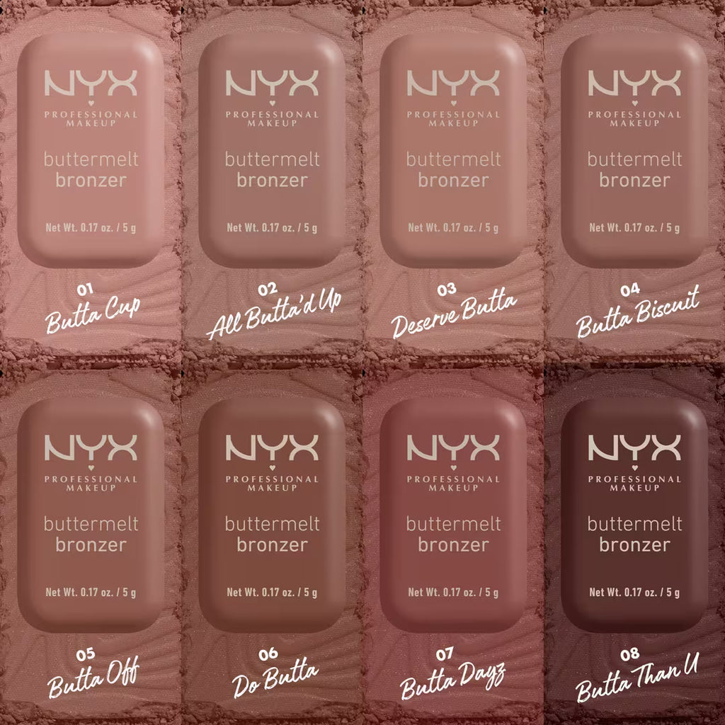 NYX Professional Makeup - Buttermelt Pressed Powder Natural Finish Bronzer