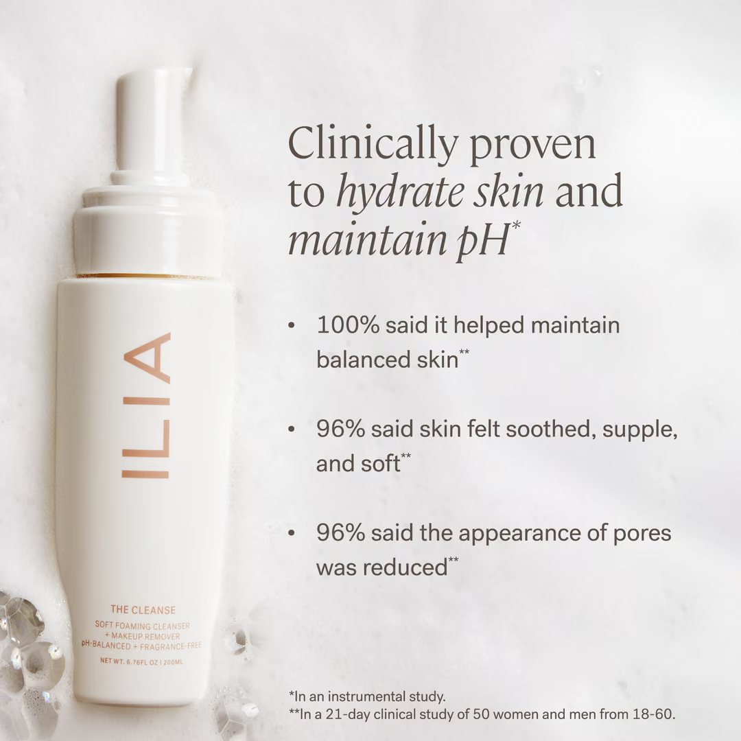 ILIA - The Cleanse Soft Foaming Cleanser + Makeup Remover