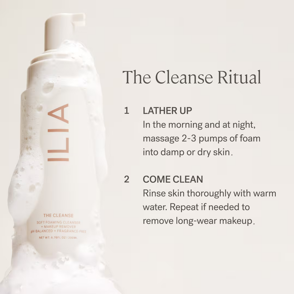 ILIA - The Cleanse Soft Foaming Cleanser + Makeup Remover