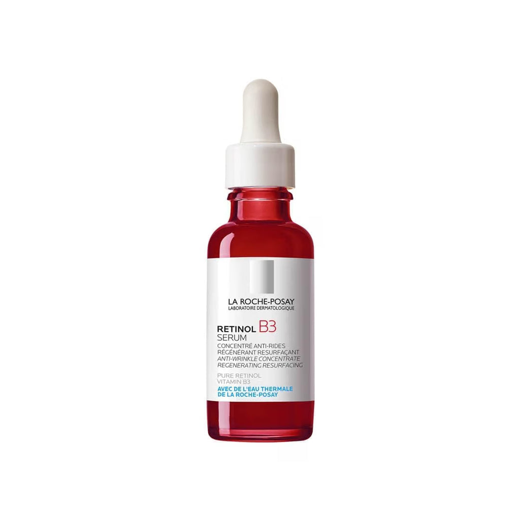 La Roche-Posay Retinol B3 serum bottle on a white background