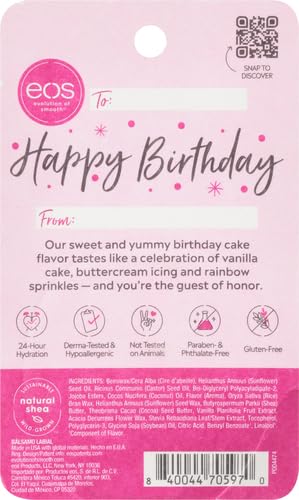 eos | Birthday Cake Natural Shea Lip Balm Sphere