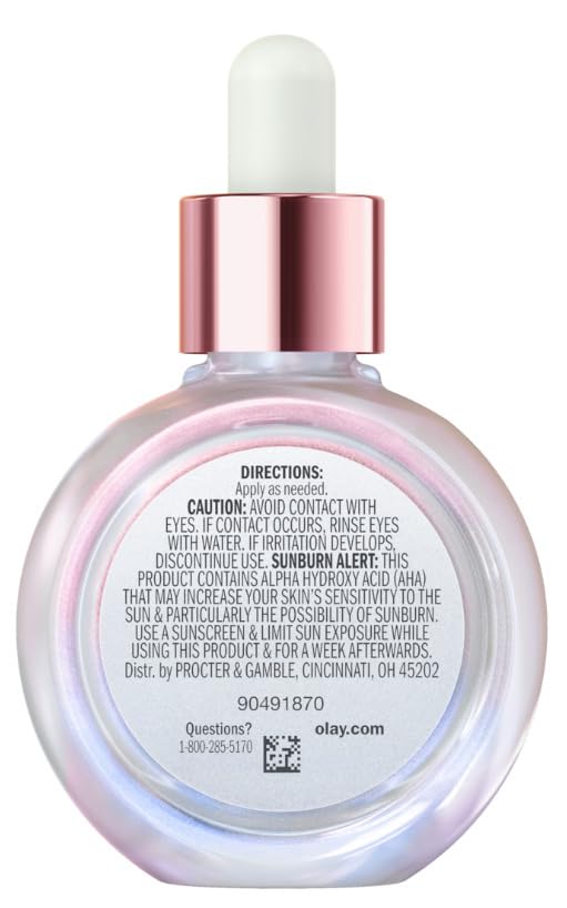 Olay | Super Serum 5-in-1 Anti-Aging Night Face Serum Niacinamide Peptide Salicylic Acid Lactic Acid Glycerin Fragrance Free