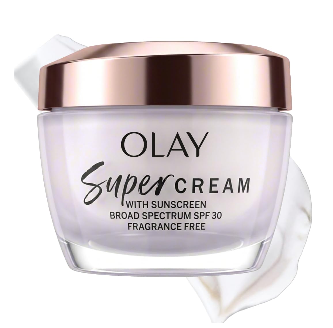 Olay | Super Cream 5-in-1 Face Moisturizer SPF 30 Niacinamide Vitamin C Collagen Peptide Hyaluronic Acid Fragrance Free — 1.7 fl oz
