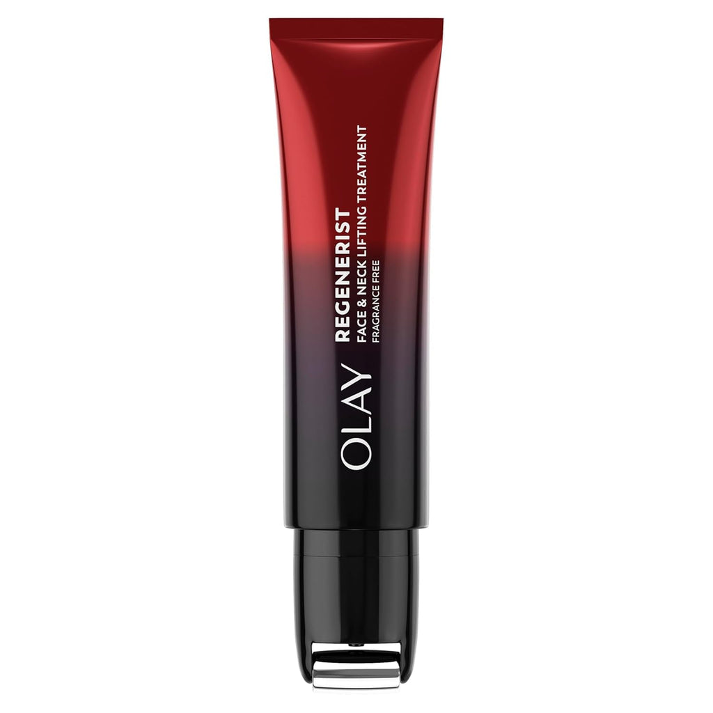 Olay Regenerist skincare treatment tube on a white background