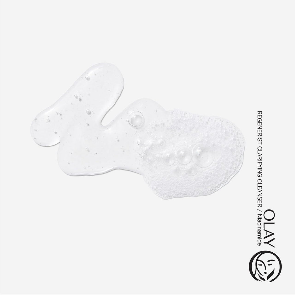 Olay | Clarifying Gel Face Wash Niacinamide Peptides Glycerin Pore Refining Sulfate Free Unscented — 16 fl oz