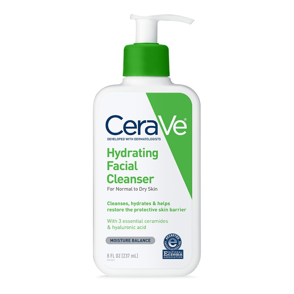 CeraVe Hydrating Facial Cleanser for Dry Skin