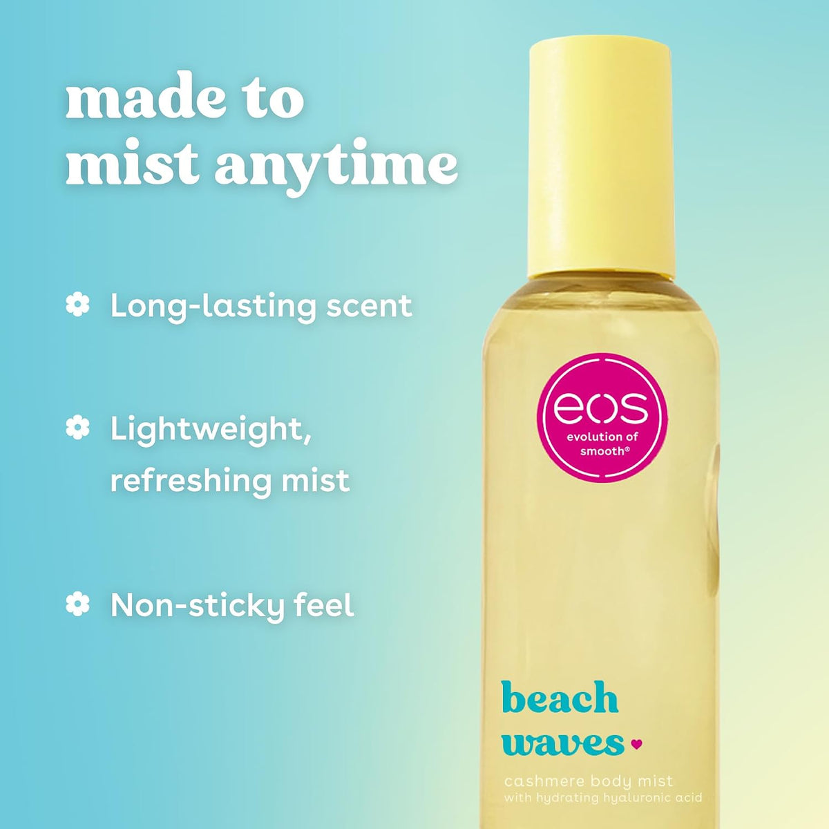 eos | Beach Waves Body Mist Hyaluronic Acid — 6 fl oz