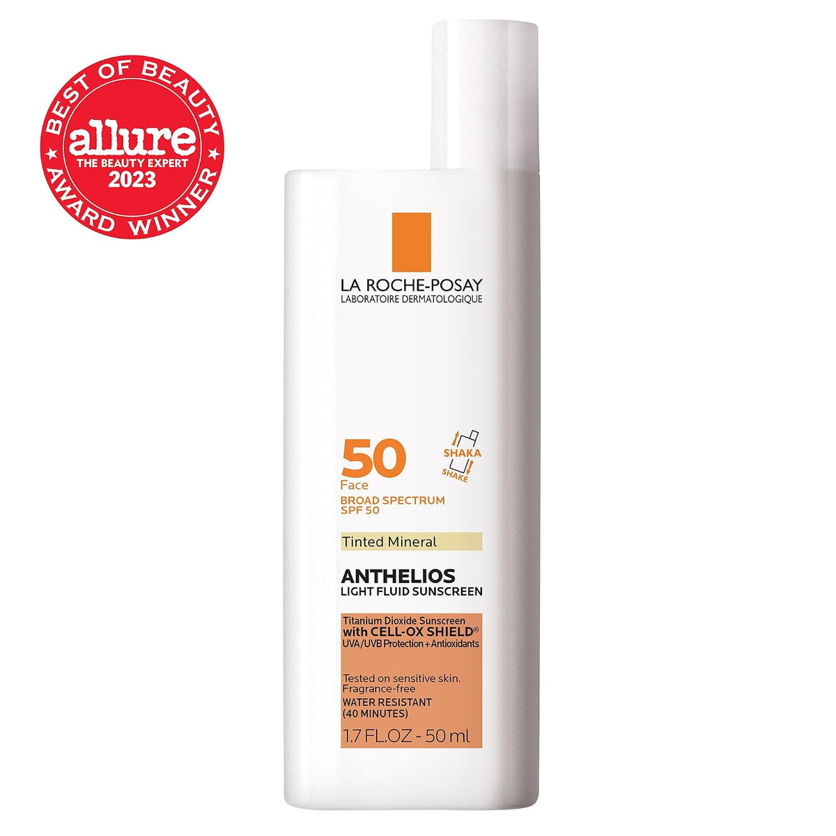 Anthelios Mineral Light Fluid Tinted Sunscreen SPF 50 — Light by La Roche-Posay — 50ml (1.7 fl oz)