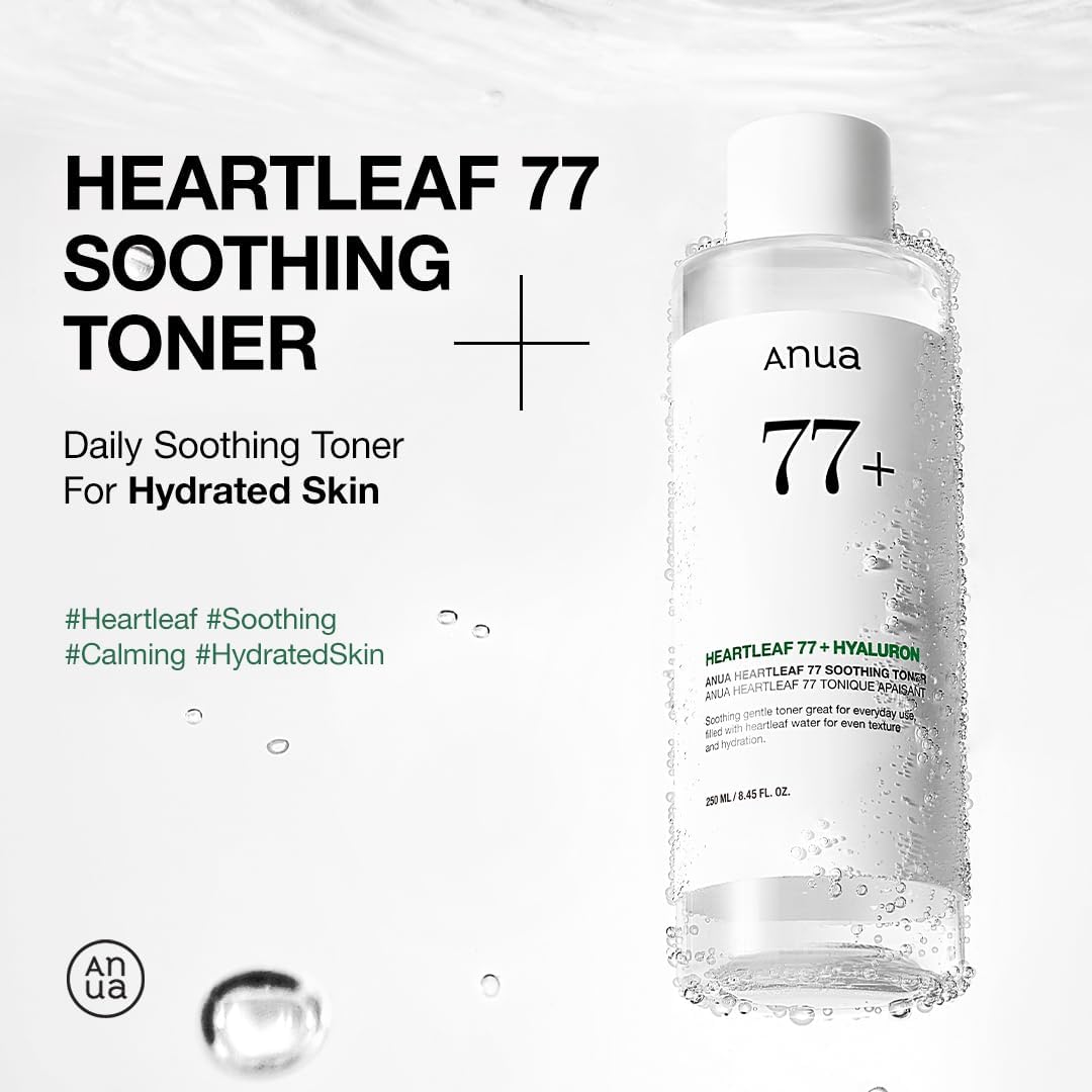 Anua Heartleaf 77 Soothing Toner – pH 5.5 (250 ml / 8.45 fl oz)