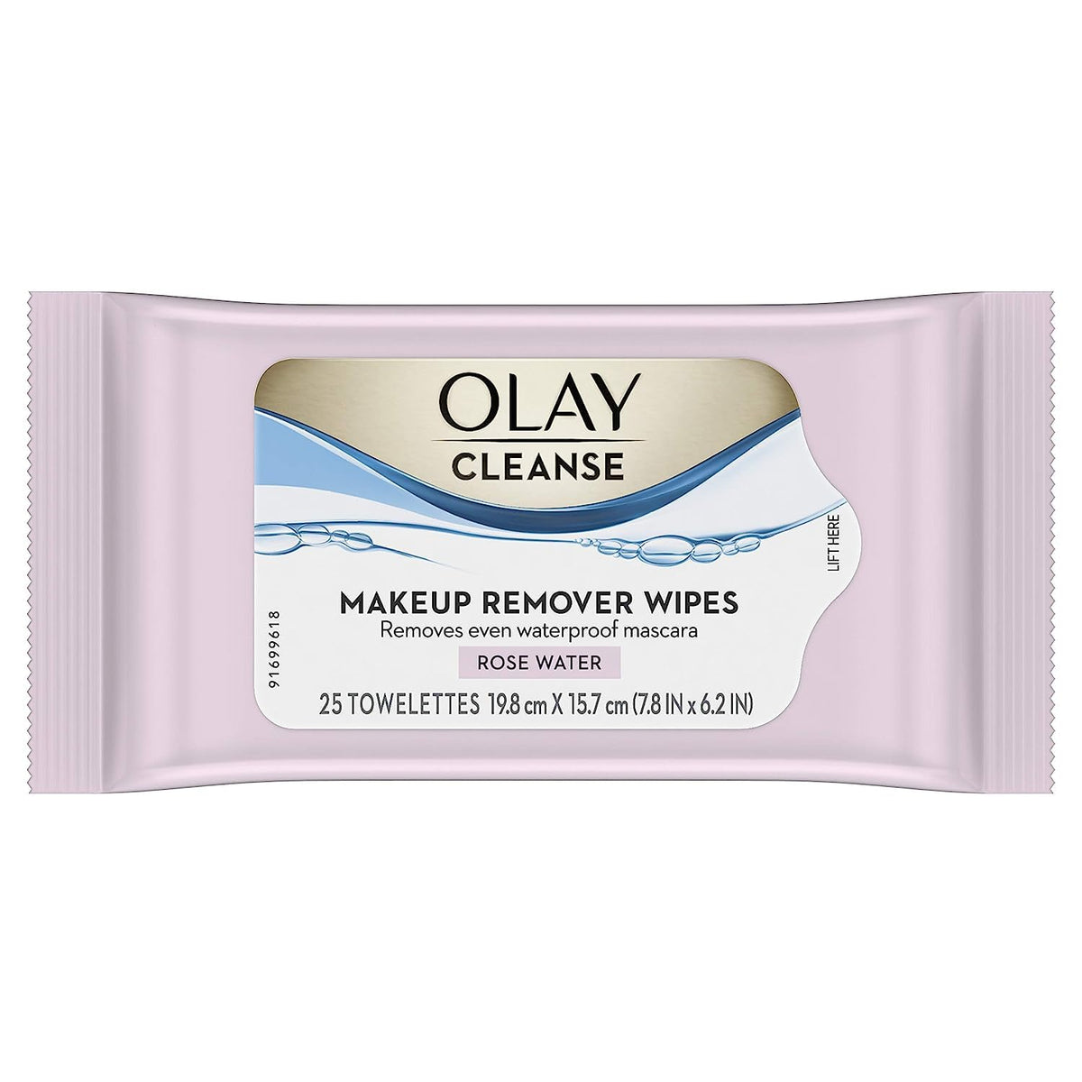 Olay | Facial Cleansing Wipes Rose Water Vitamin E Glycerin Makeup Remover — 75 Count (Pack of 3)