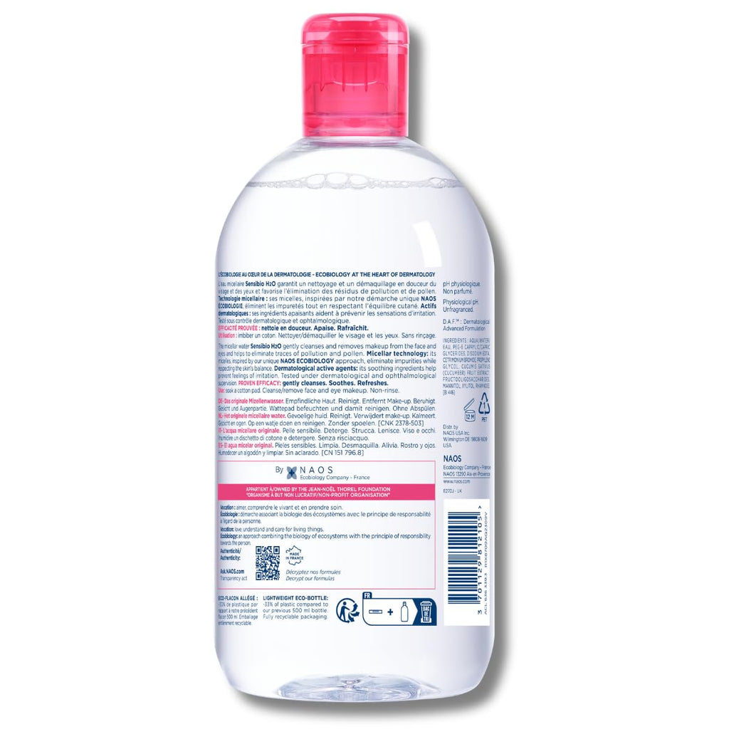 Bioderma Sensibio H2O Micellar Water Makeup Remover