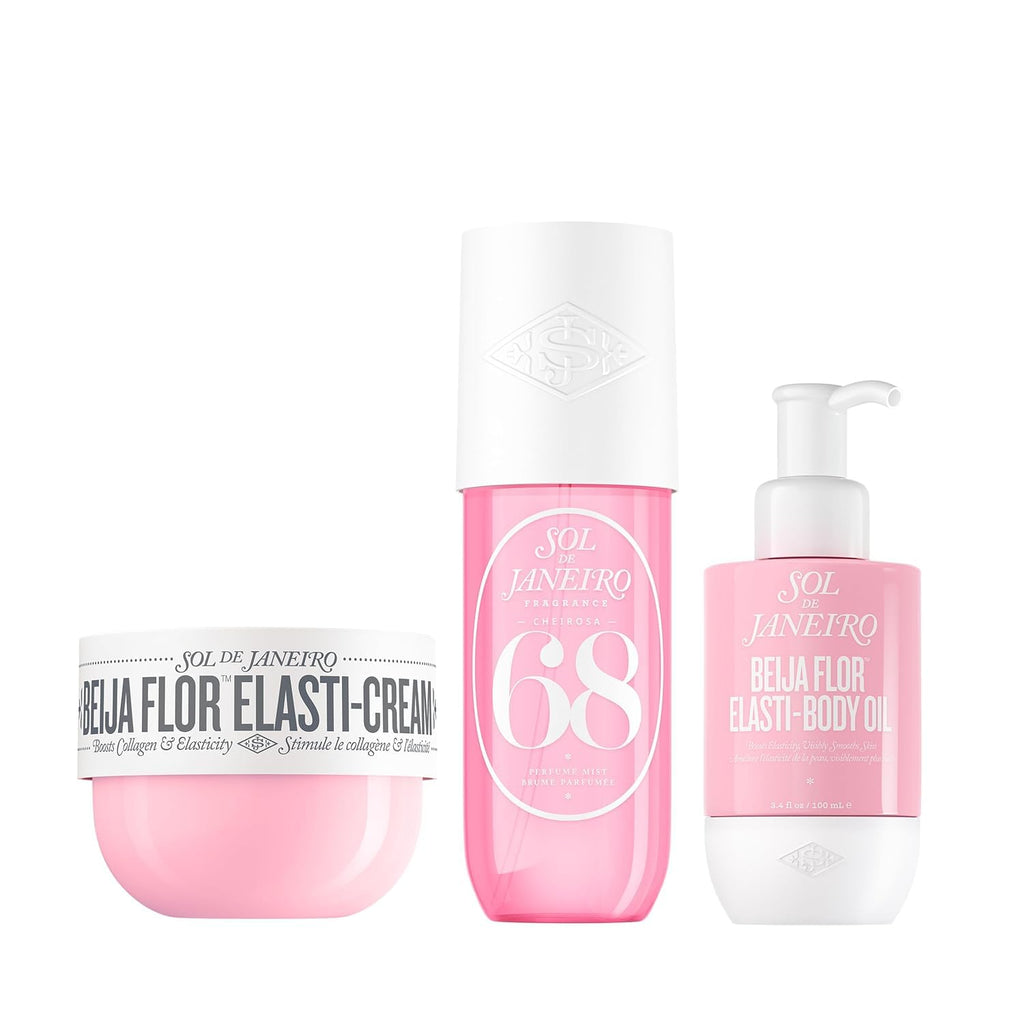 Sol de Janeiro | Beija Flor Elasti Body Oil, Plumping Cream & Cheirosa 68 Perfume Mist Ritual Set — 3 Pieces