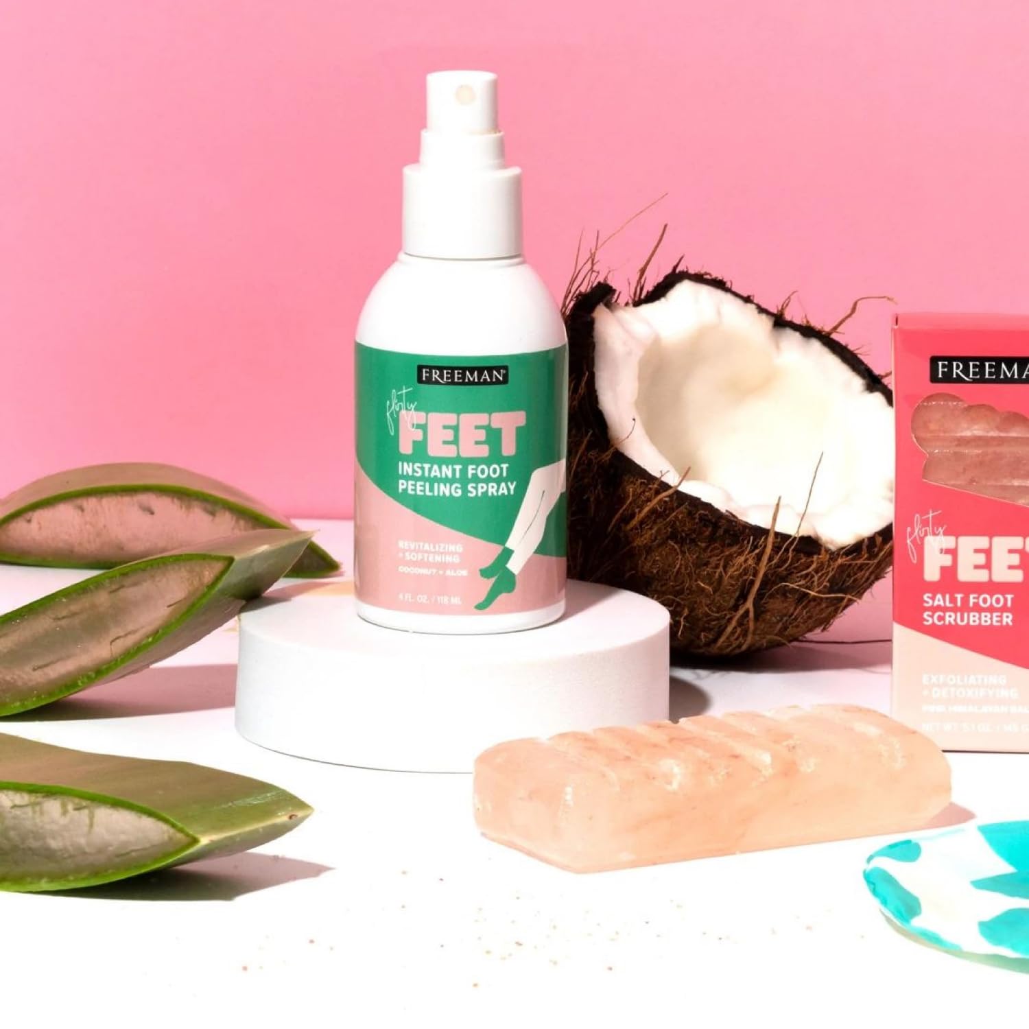 Freeman Flirty Feet Instant Exfoliating Foot Peeling Spray – 4 fl oz