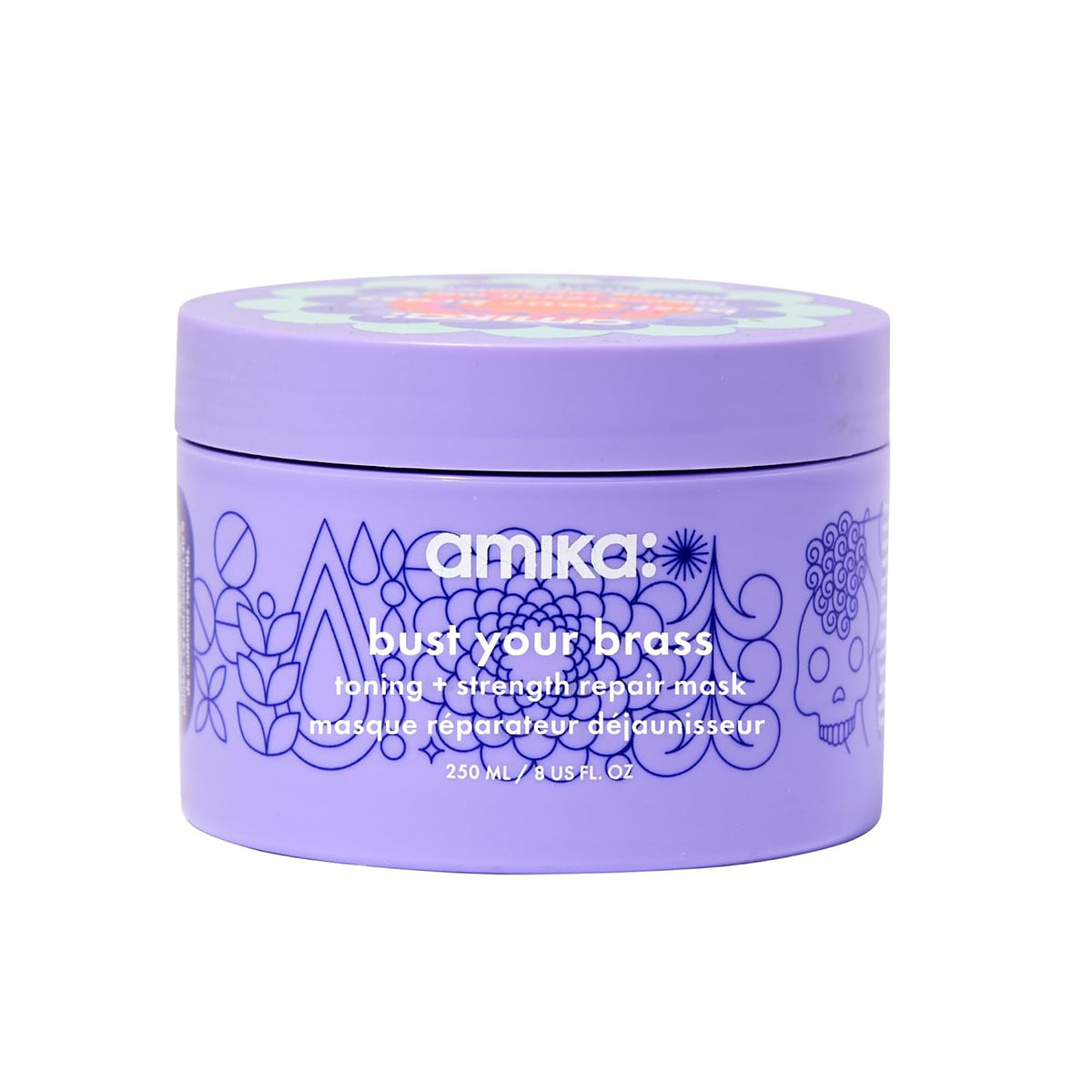 Amika | Toning & Repair Hair Mask for Blonde, Silver & Gray Hair