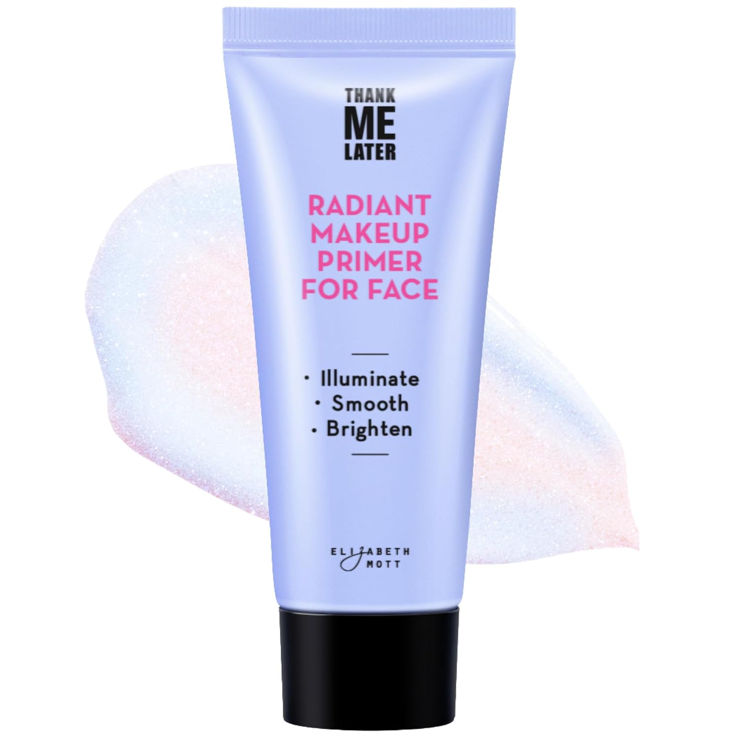 Elizabeth Mott Thank Me Later Blurring Face Primer SPF 30 – Lightweight, Hydrating Makeup Primer - Smooths Fine Lines & Wrinkles for a Soft-Focus Finish – Mineral-Based, Cruelty-Free Formula – 30g