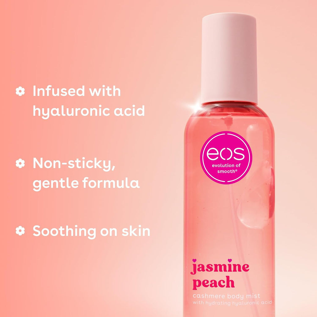 eos | Jasmine Peach Trifecta Body Lotion & Body Wash Bundle Shea Butter Hyaluronic Acid — 38 fl oz