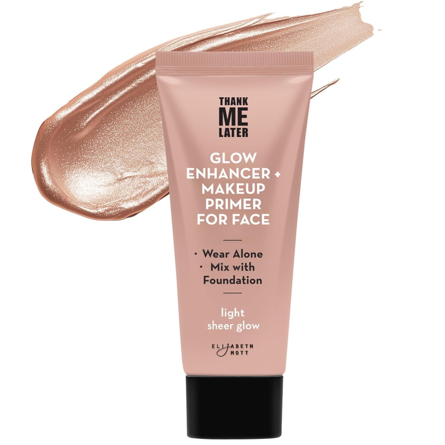 Elizabeth Mott Thank Me Later Blurring Face Primer SPF 30 – Lightweight, Hydrating Makeup Primer - Smooths Fine Lines & Wrinkles for a Soft-Focus Finish – Mineral-Based, Cruelty-Free Formula – 30g