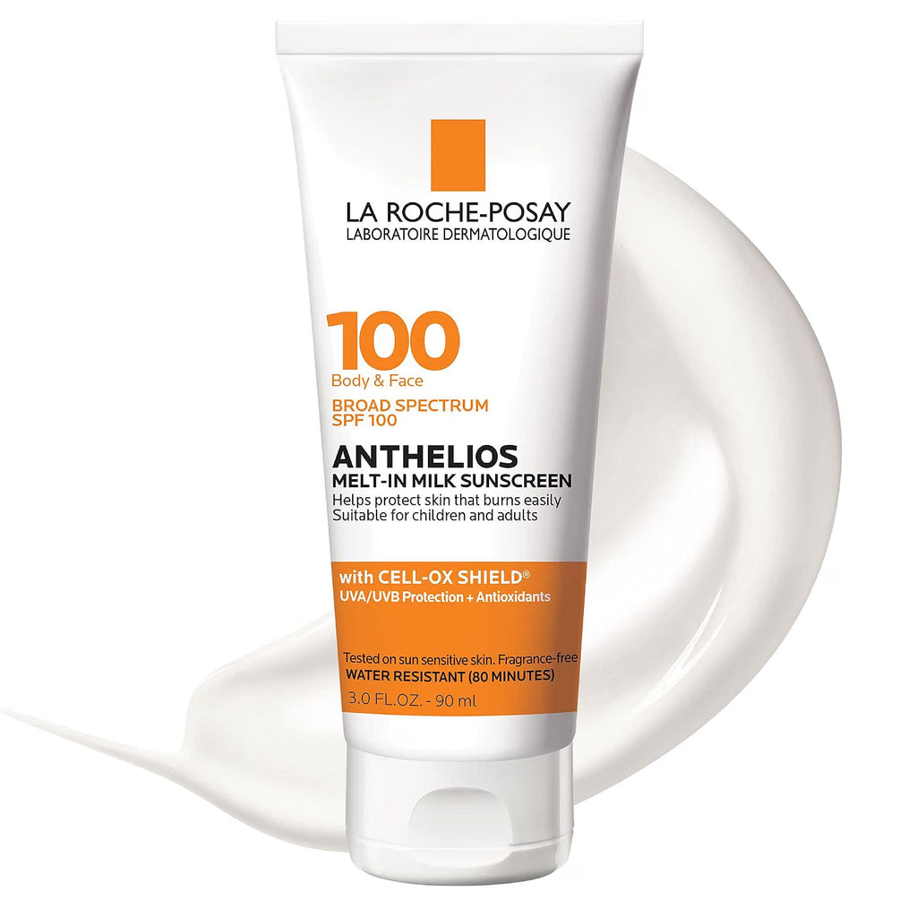 La Roche-Posay sunscreen tube on a white background