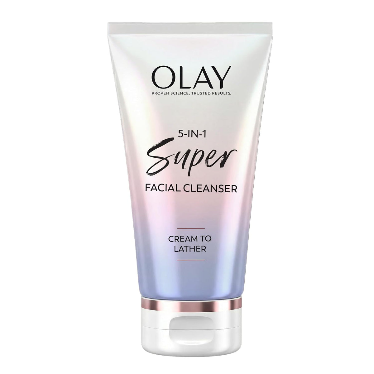 Olay | Super Cleanser 5-in-1 Cream-to-Foam Face Wash Niacinamide Hyaluronic Acid Collagen Peptide Vitamin C Fragrance Free — 2 Pack