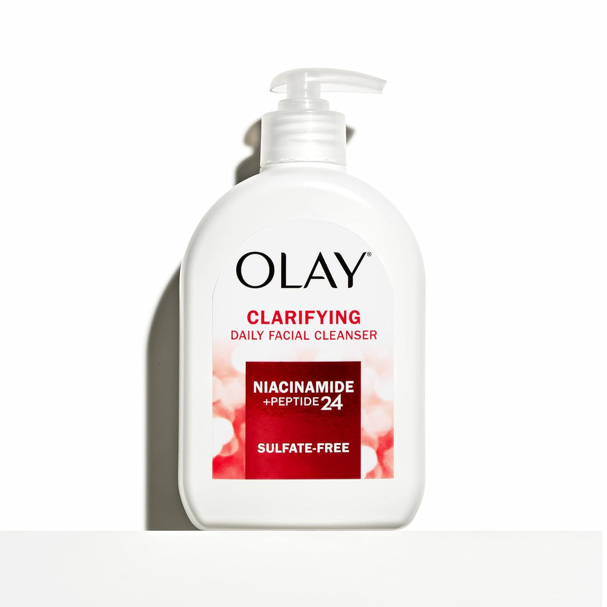 Olay | Clarifying Gel Face Wash Niacinamide Peptides Glycerin Pore Refining Sulfate Free Unscented — 16 fl oz