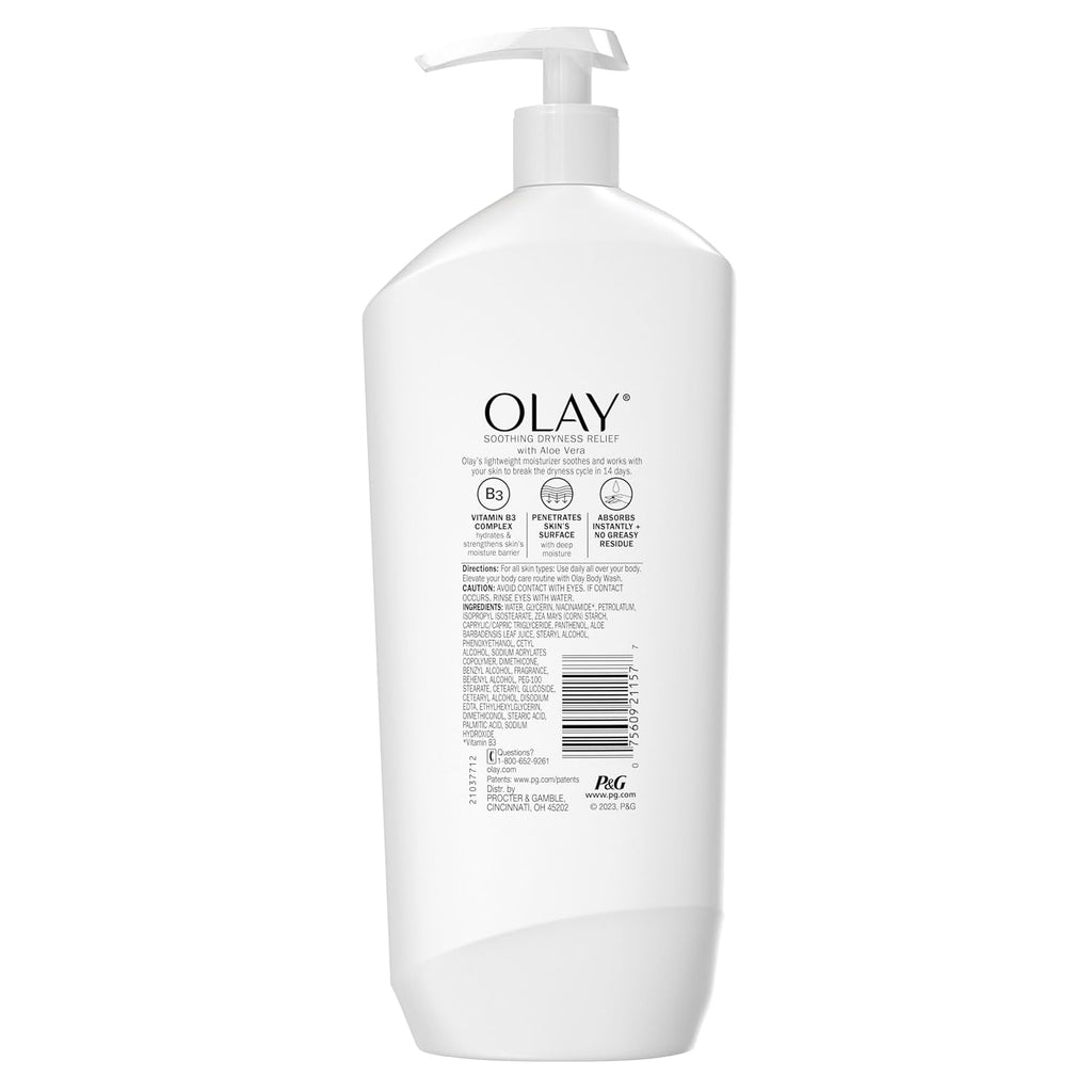 Olay skincare product bottle on a white background
