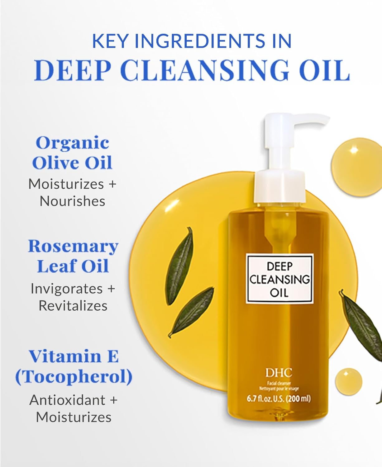 DHC Deep Cleansing Oil Makeup Remover (Fragrance-Free)
