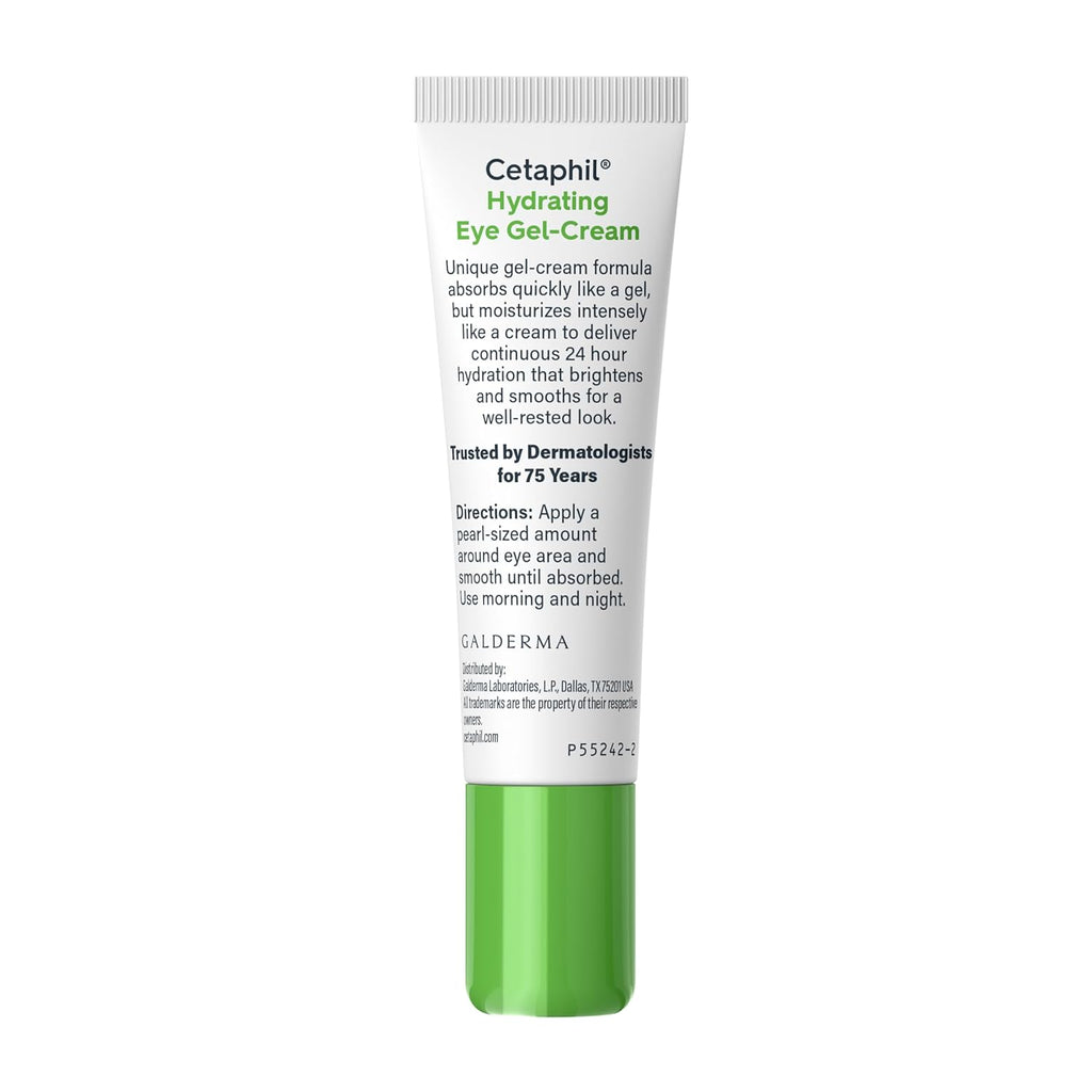 Cetaphil Hydrating Eye Gel-Cream tube on a white background