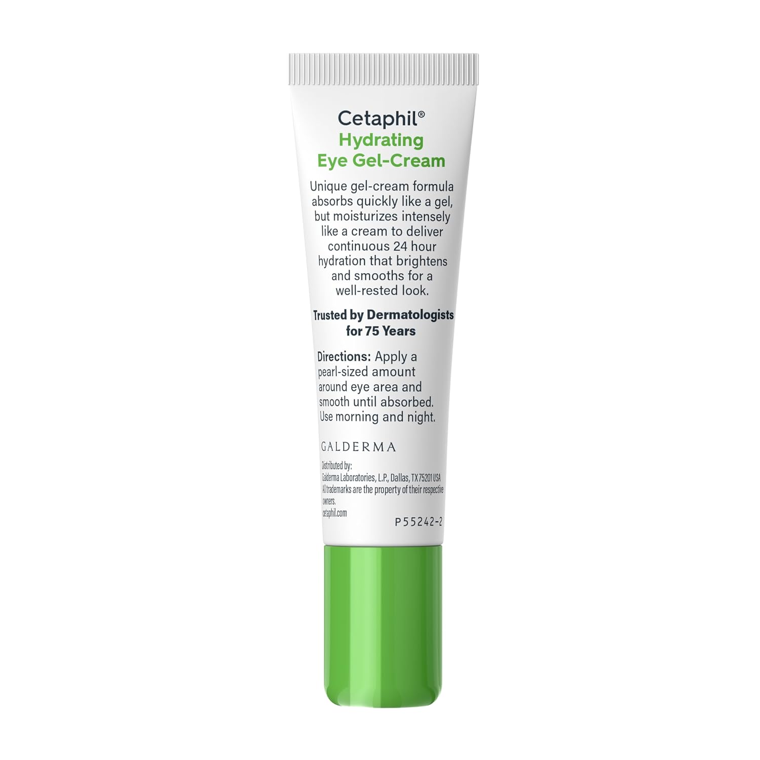 Cetaphil Hydrating Eye Gel-Cream tube on a white background
