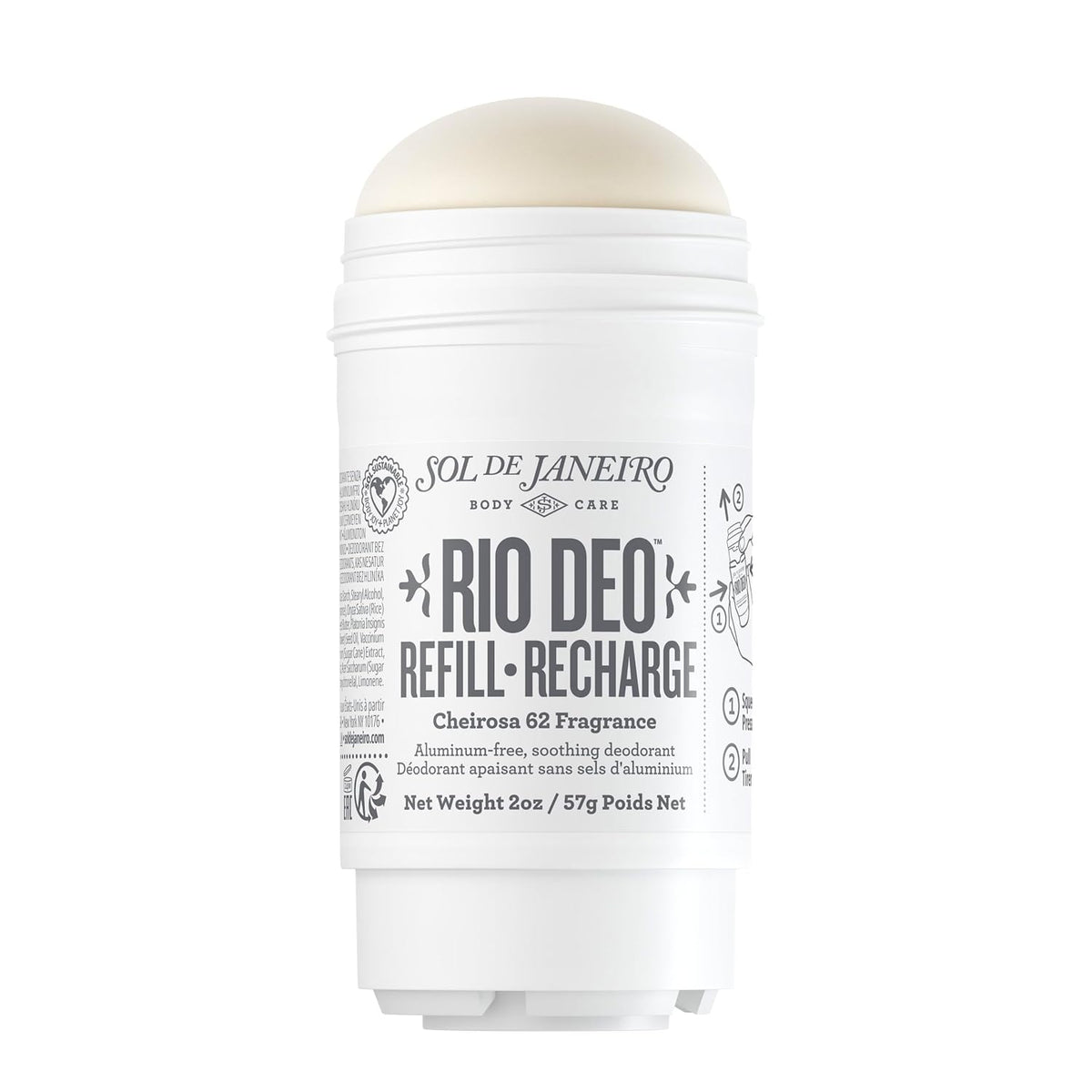 Sol de Janeiro | Aluminum Free Soothing Cream Deodorant Cheirosa 62