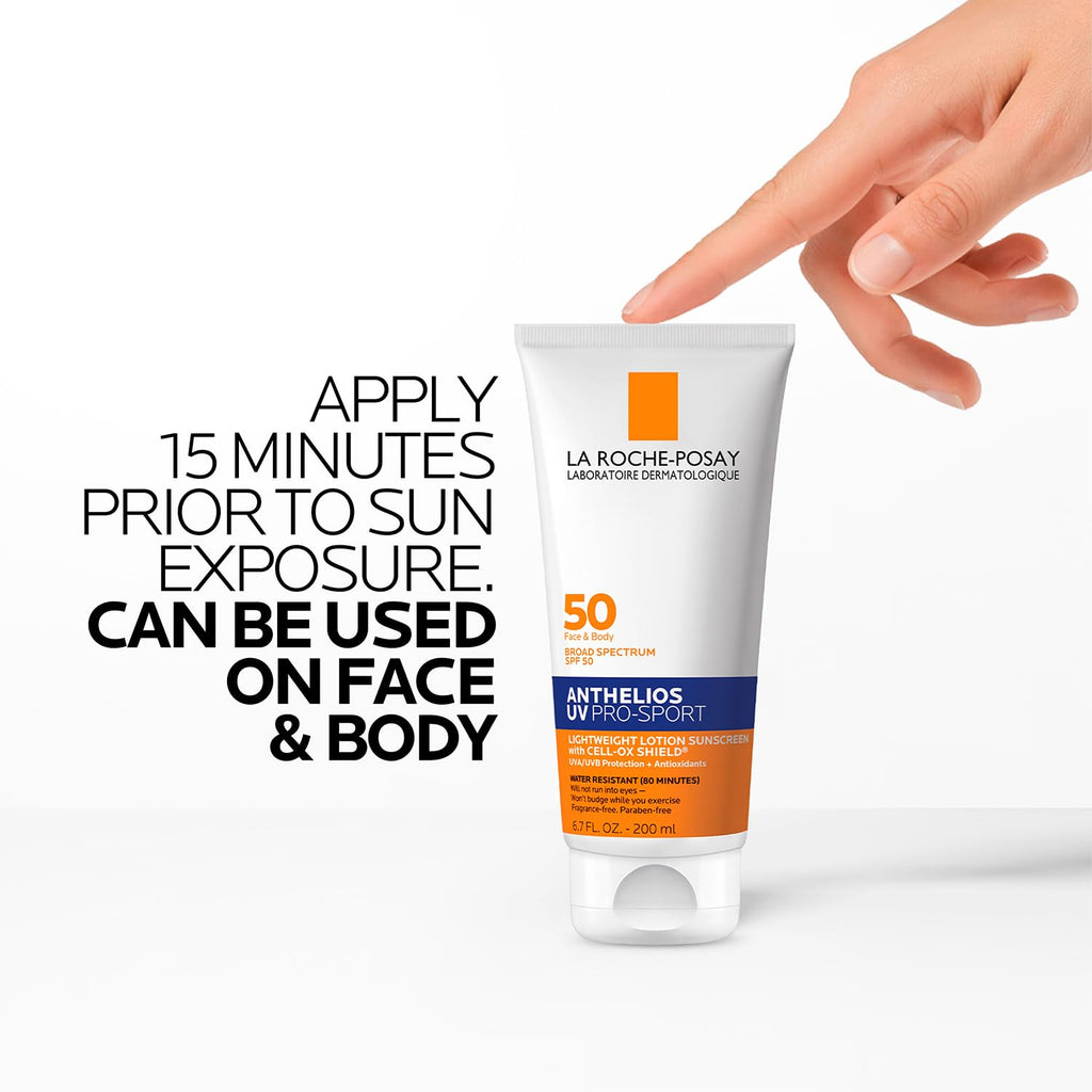 Anthelios Sport Sunscreen SPF 50 by La Roche-Posay — 200ml (6.76 fl oz)