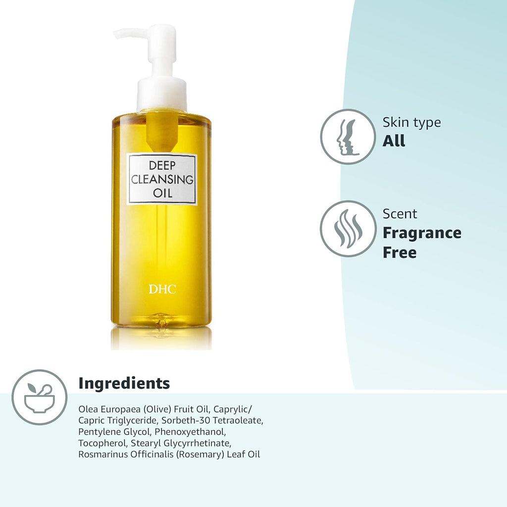 DHC Deep Cleansing Oil Makeup Remover (Fragrance-Free)
