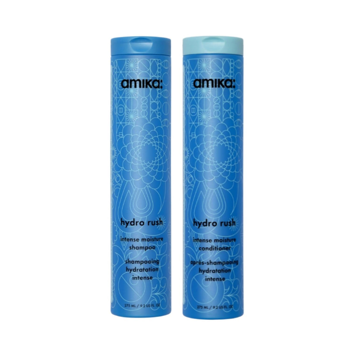 Amika | Hydrating Shampoo & Conditioner Duo with Hyaluronic Acid — 18.6 fl oz Total