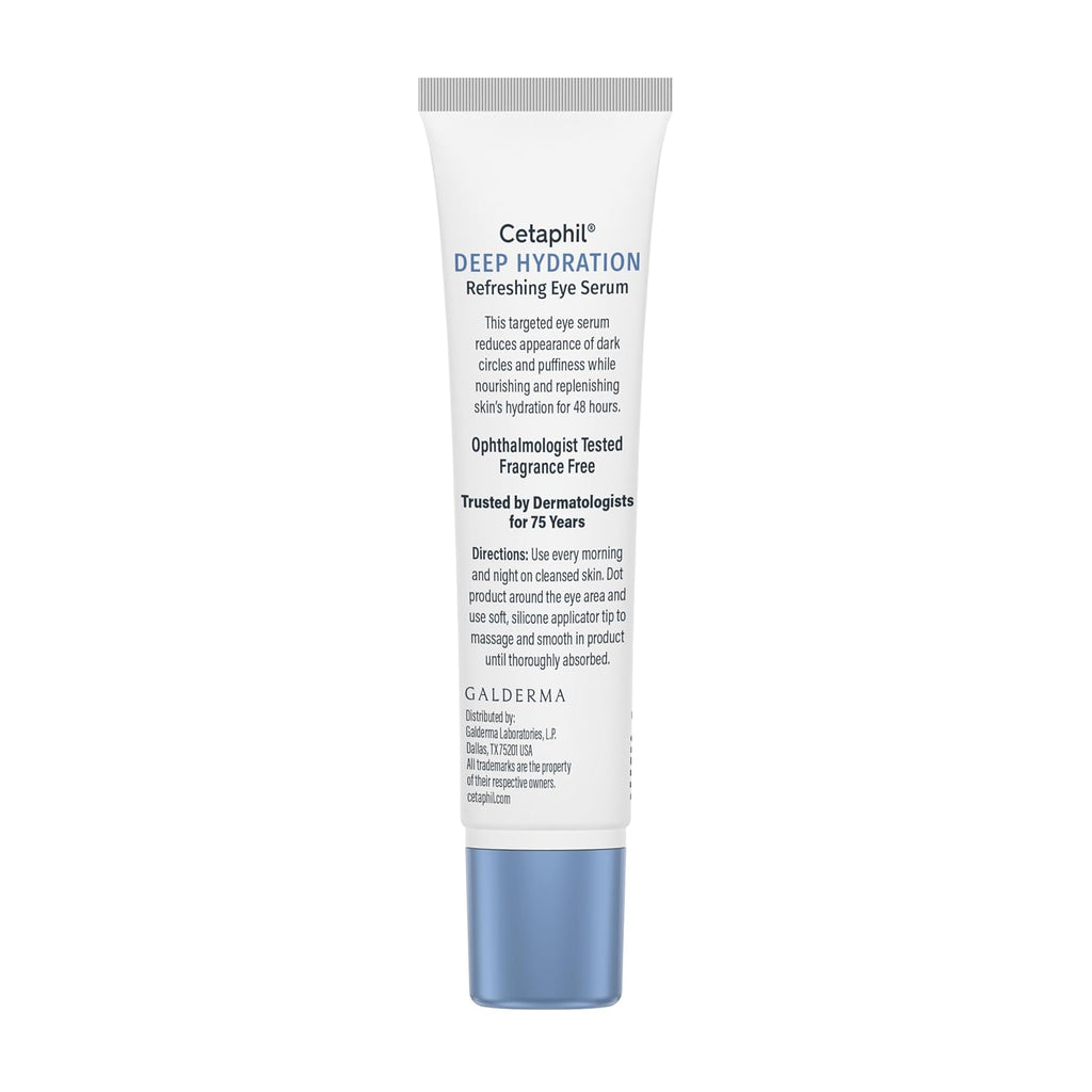 Cetaphil Deep Hydration eye serum tube on a white background