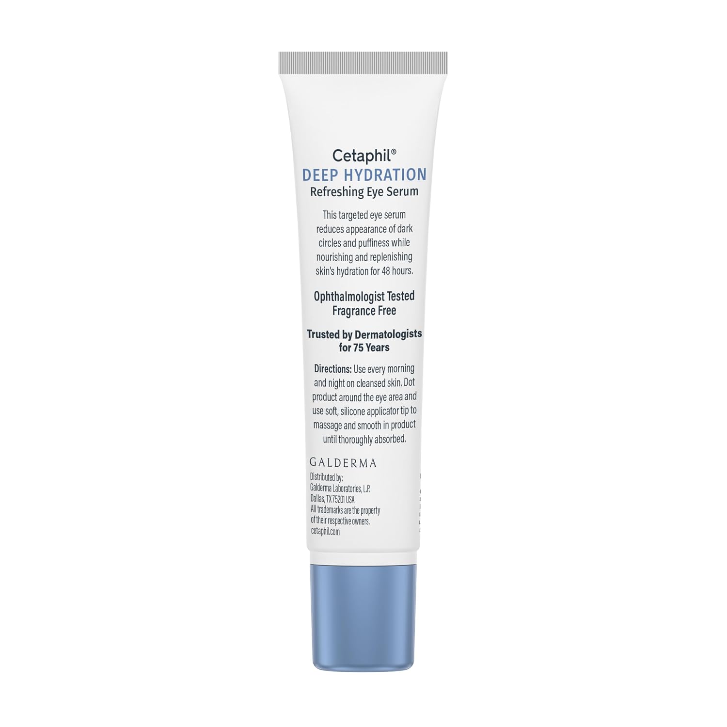 Cetaphil Deep Hydration eye serum tube on a white background