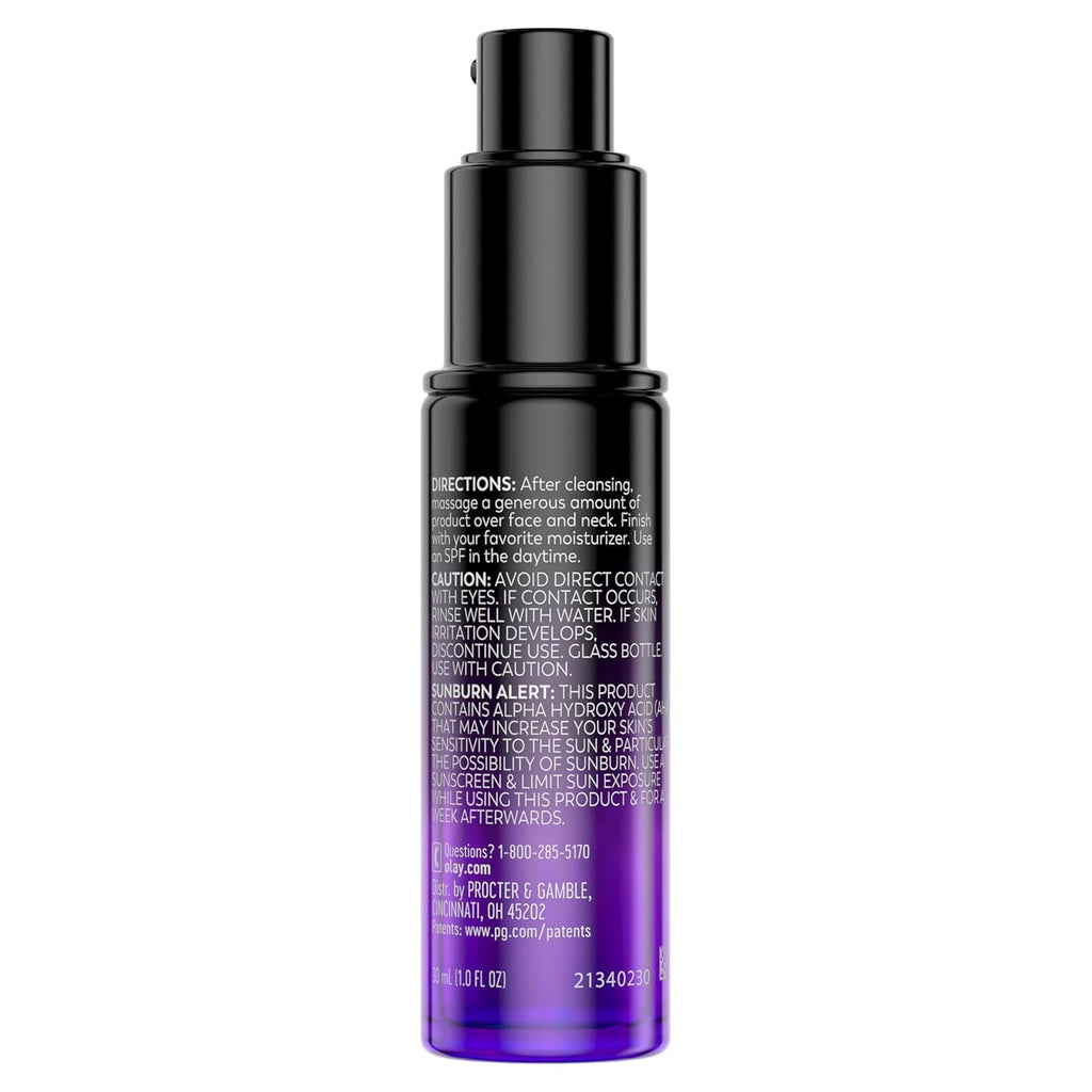 A single bottle of Guante Skin & Beauty After Cleansing Emulsion against a plain white background. The bottle has a black pump dispenser and cap, with a dark purple-to-vibrant magenta gradient glass body containing white text instructions.