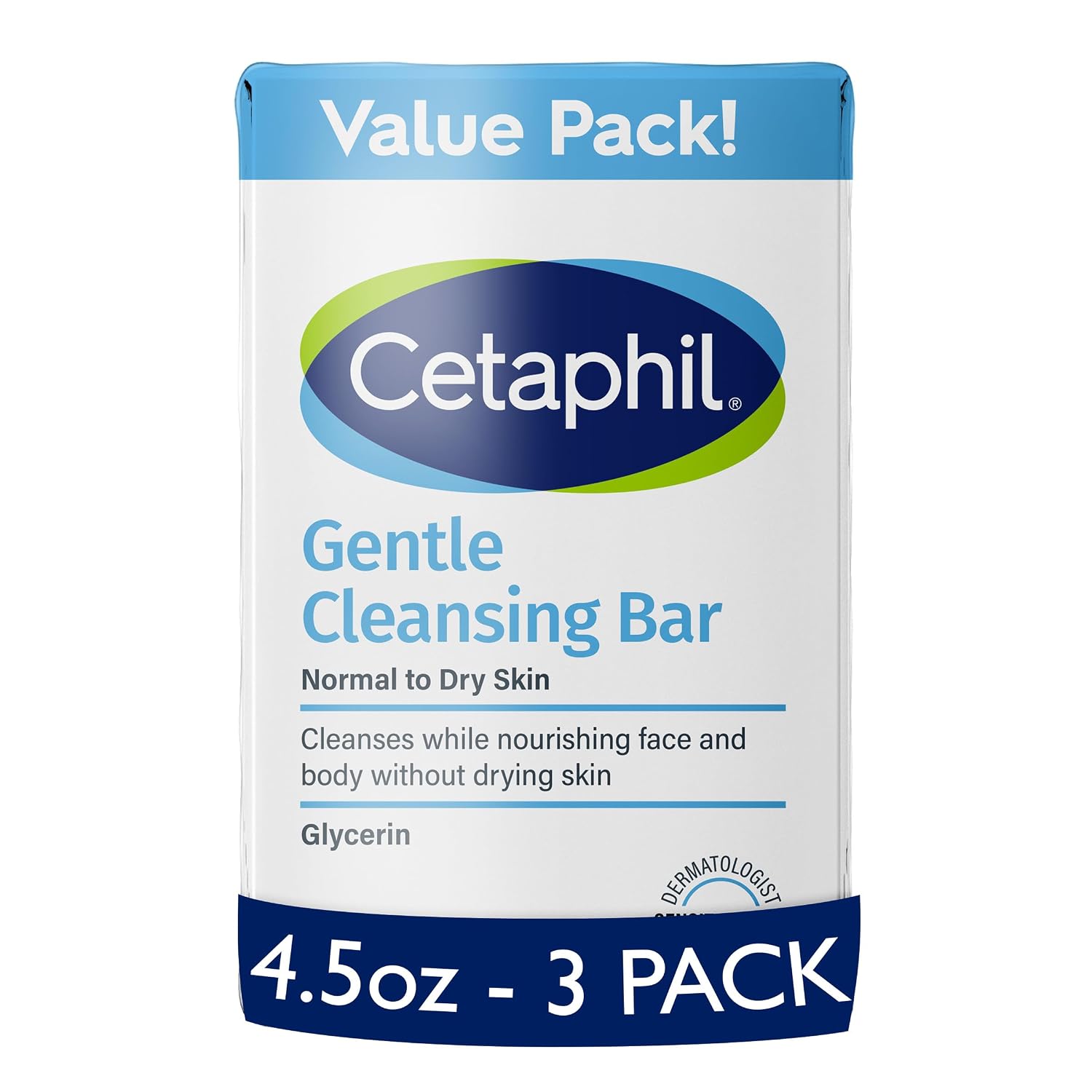 Cetaphil Gentle Cleansing Bar for Sensitive Skin — 6-Pack