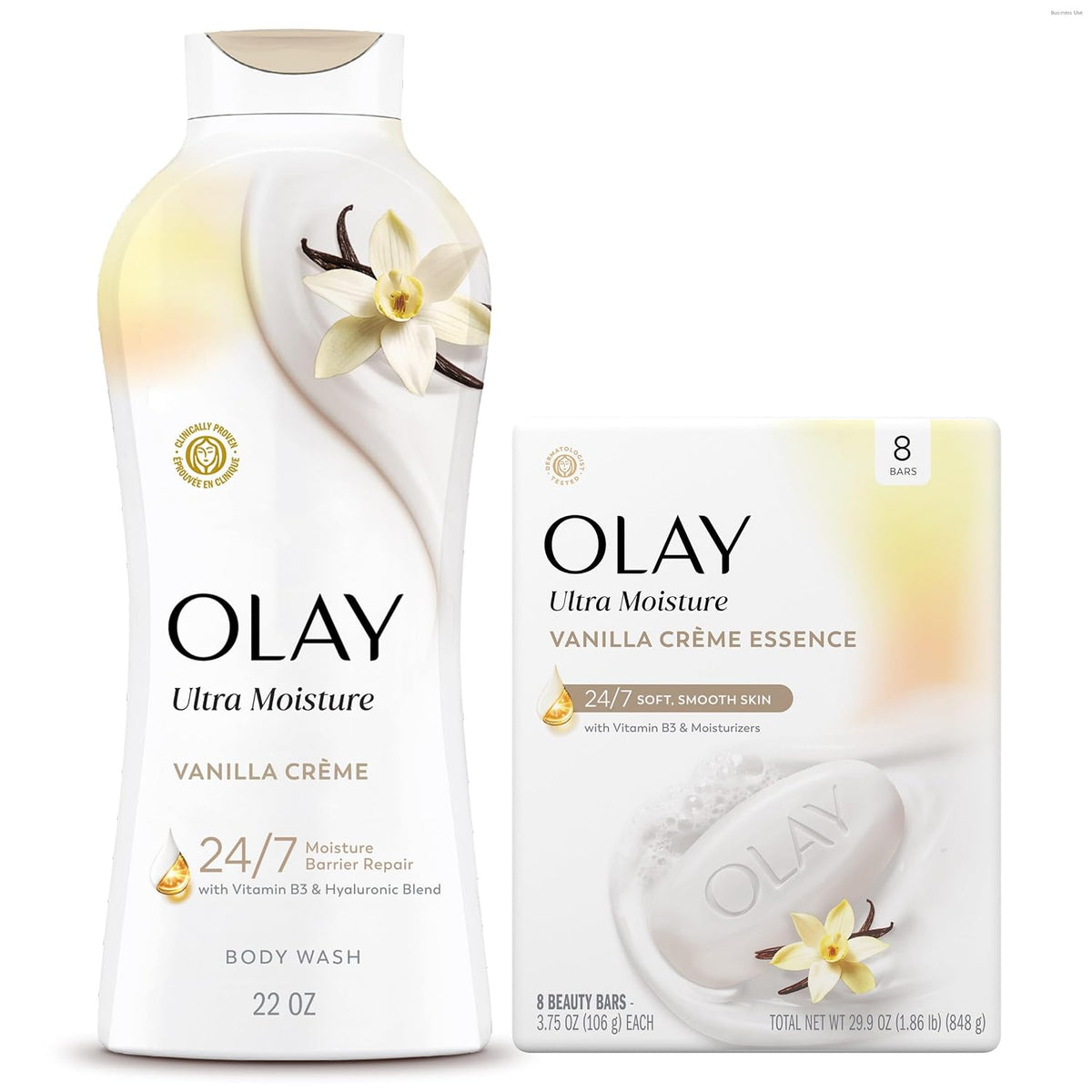 Olay | Body Wash Ultra Moisture Vanilla Vitamin B3 Hyaluronic — 22 fl oz