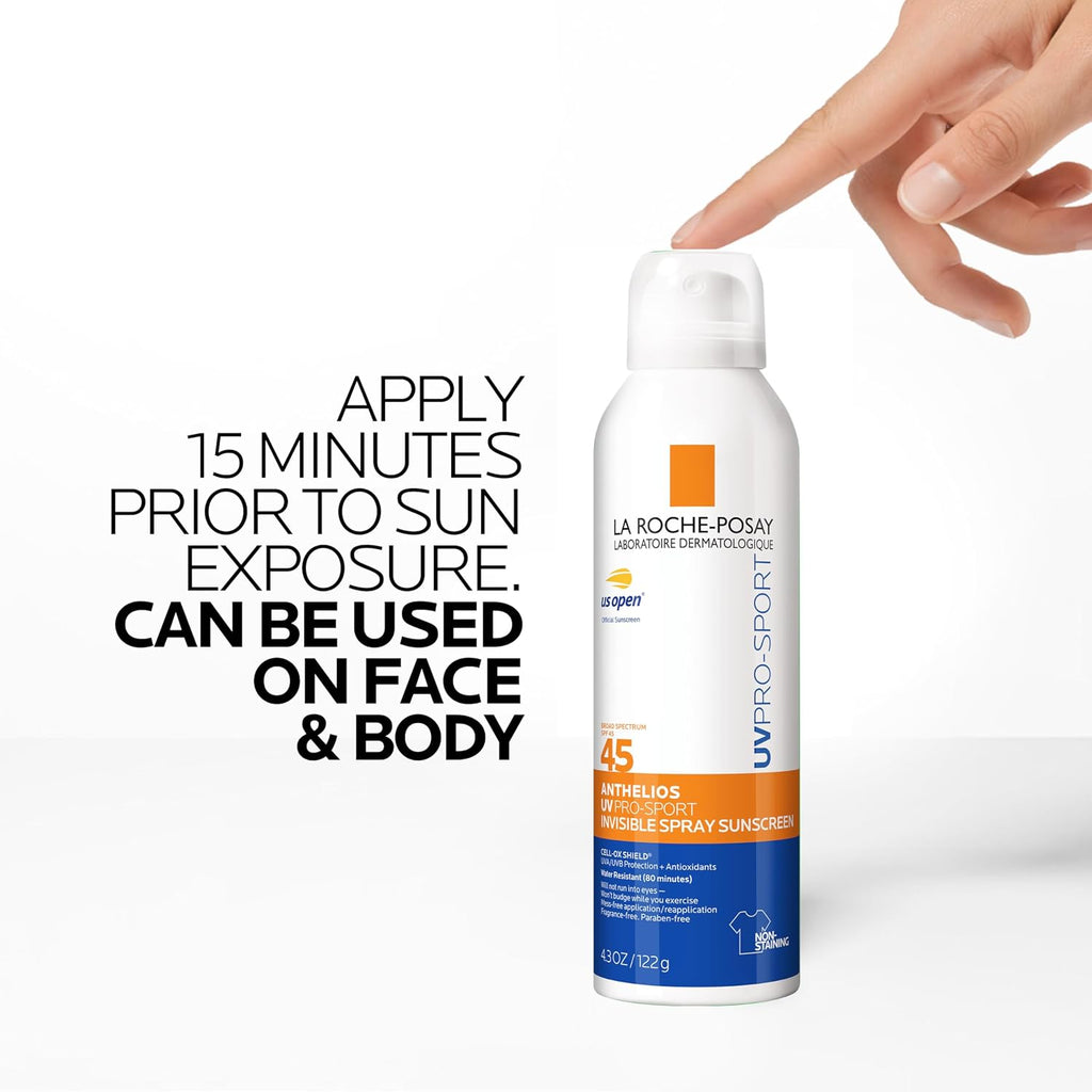Anthelios Sport Sunscreen Spray SPF 45 by La Roche-Posay — 148ml (5 fl oz)