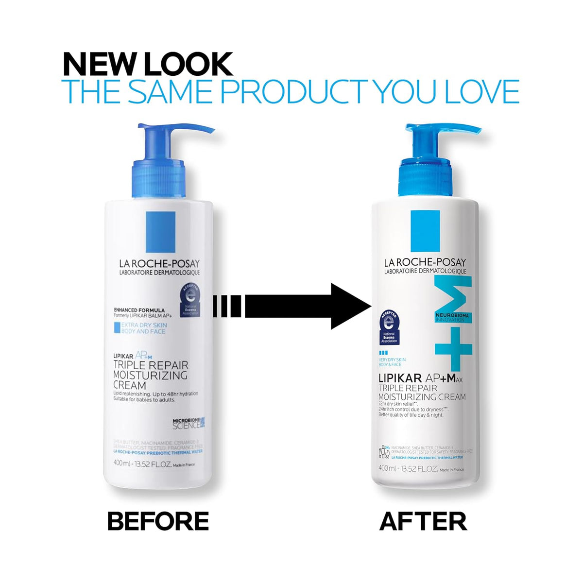 Lipikar Balm AP+ Body & Face Moisturizer by La Roche-Posay — 16.05 fl oz (2-Pack)