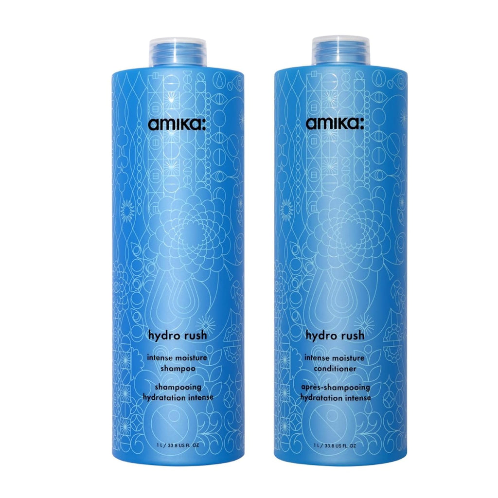Amika | Hydrating Shampoo & Conditioner Duo with Hyaluronic Acid — 67.61 fl oz Total