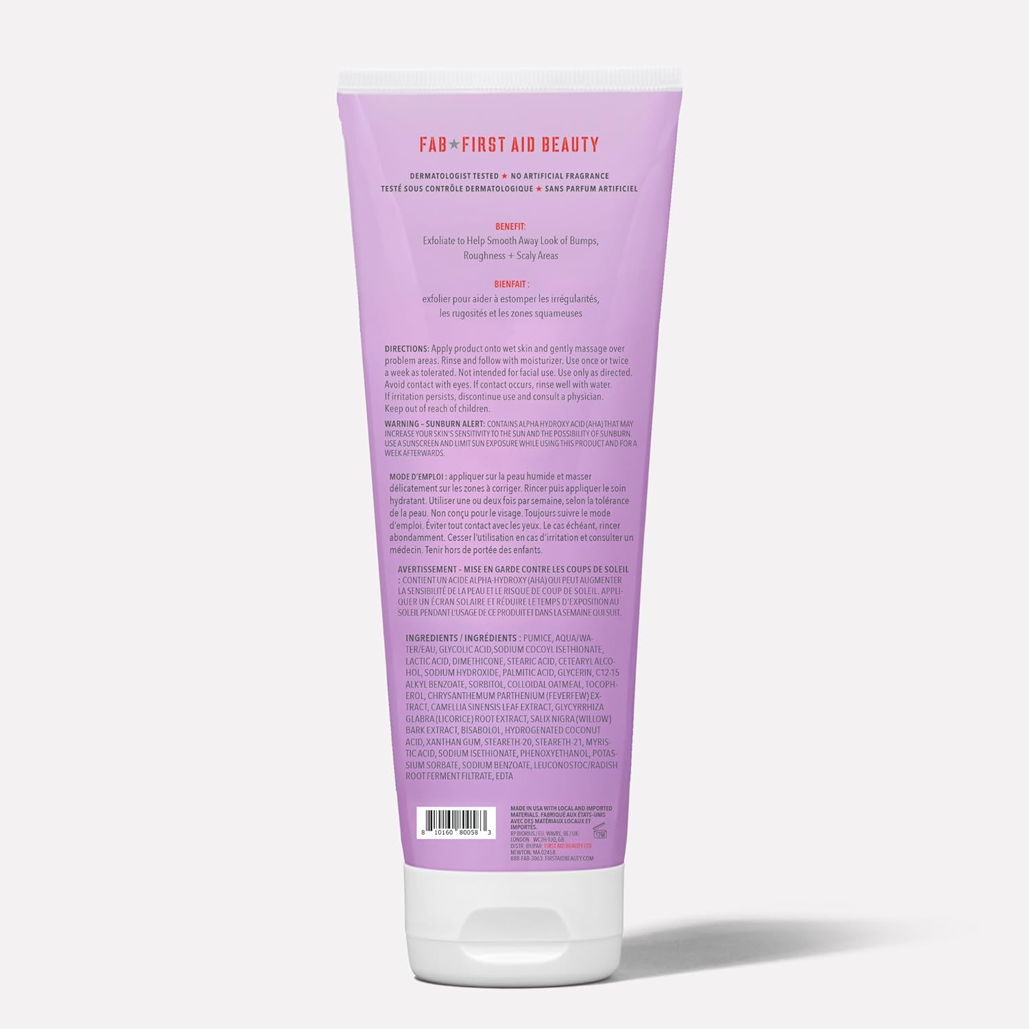 KP Bump Eraser AHA Body Scrub (10% AHA) – 10 oz | First Aid Beauty
