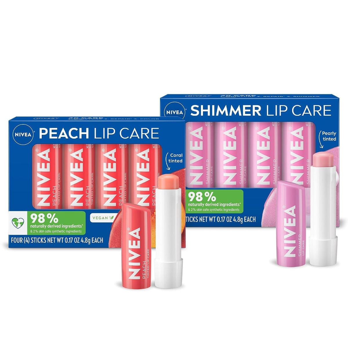 NIVEA Tinted Lip Care Balm Variety Pack