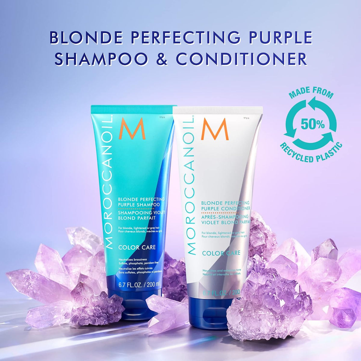 Moroccanoil | Blonde Perfecting Purple Shampoo — 6.7 fl oz