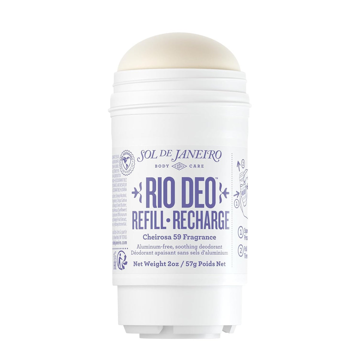 Sol de Janeiro | Aluminum Free Soothing Cream Deodorant Cheirosa 62