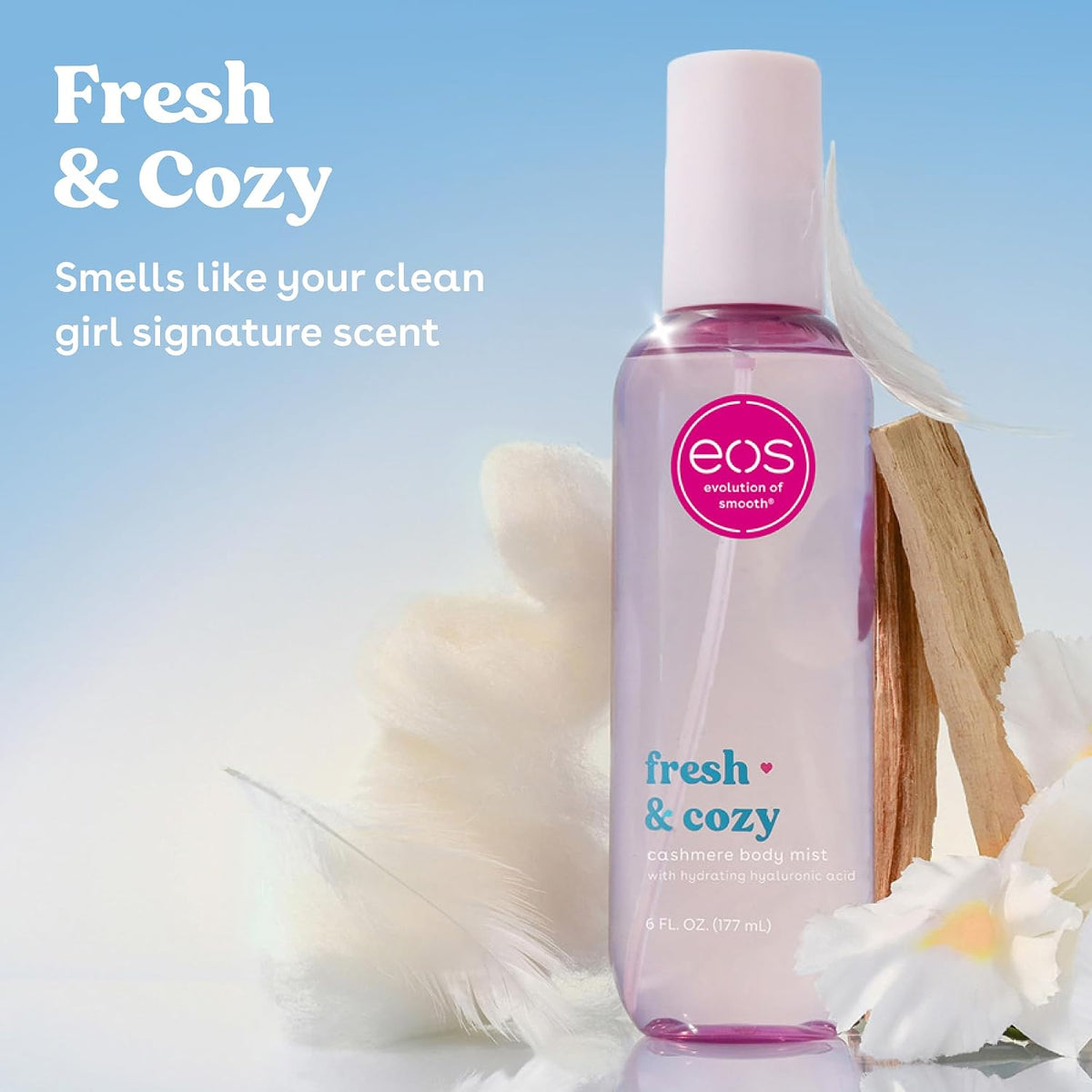 eos | Fresh & Cozy Body Mist Hyaluronic Acid — 6 fl oz