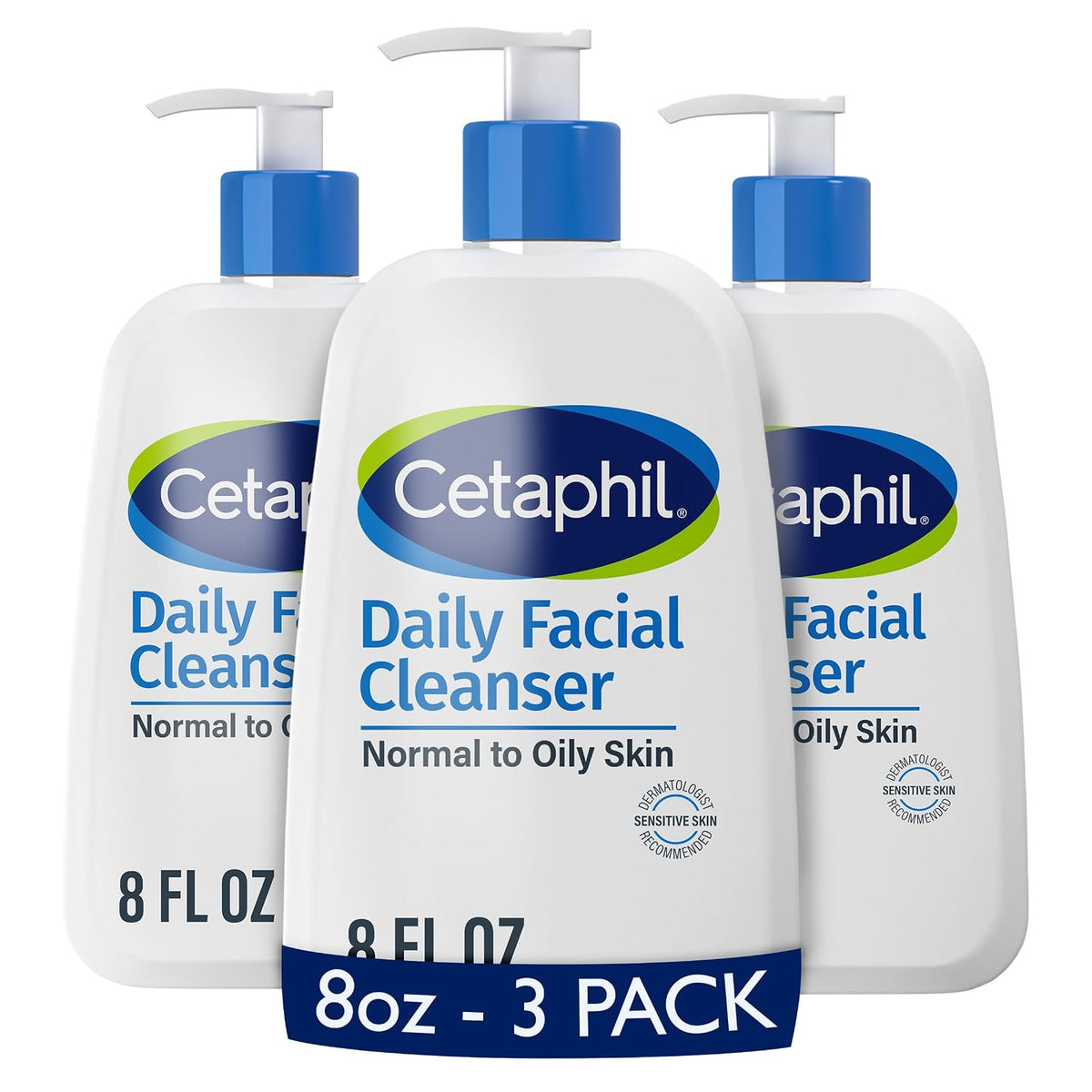 Cetaphil Daily Facial Cleanser for Sensitive Combination to Oily Skin — 20 fl. oz.