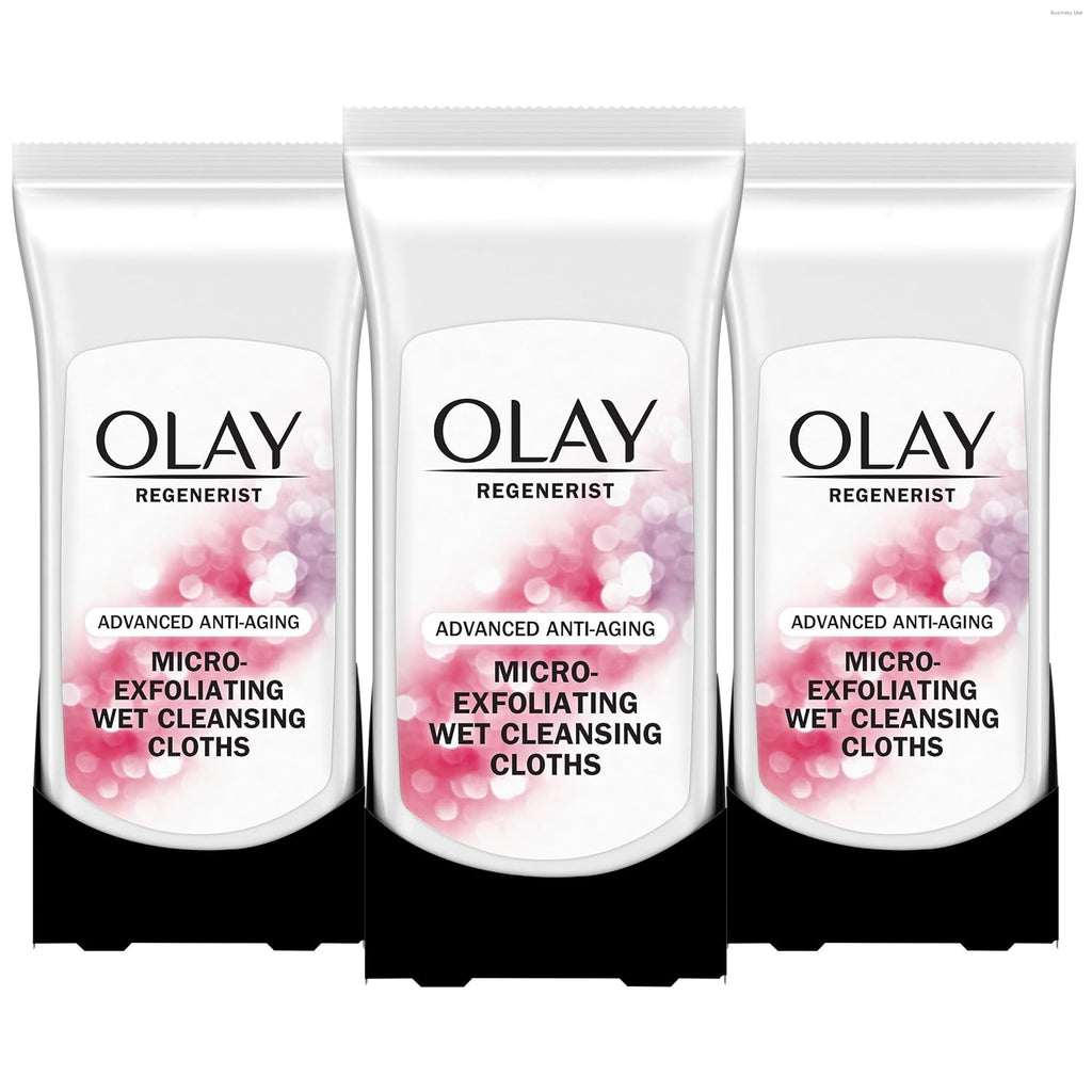 Olay | Daily Facial Cleansing Wipes Vitamin C Vitamin E Fresh Scent Exfoliating — 90 Count (Pack of 3)