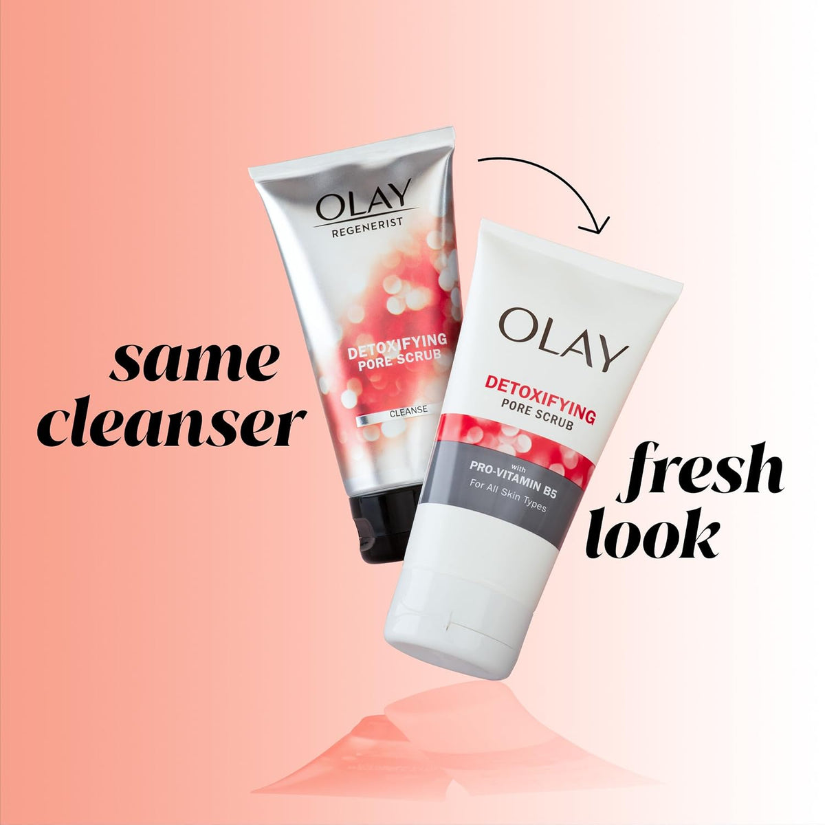 Olay | Facial Scrub Face Wash Salicylic Acid Deep Pore Cleansing Gel — 5 fl oz (Pack of 3)