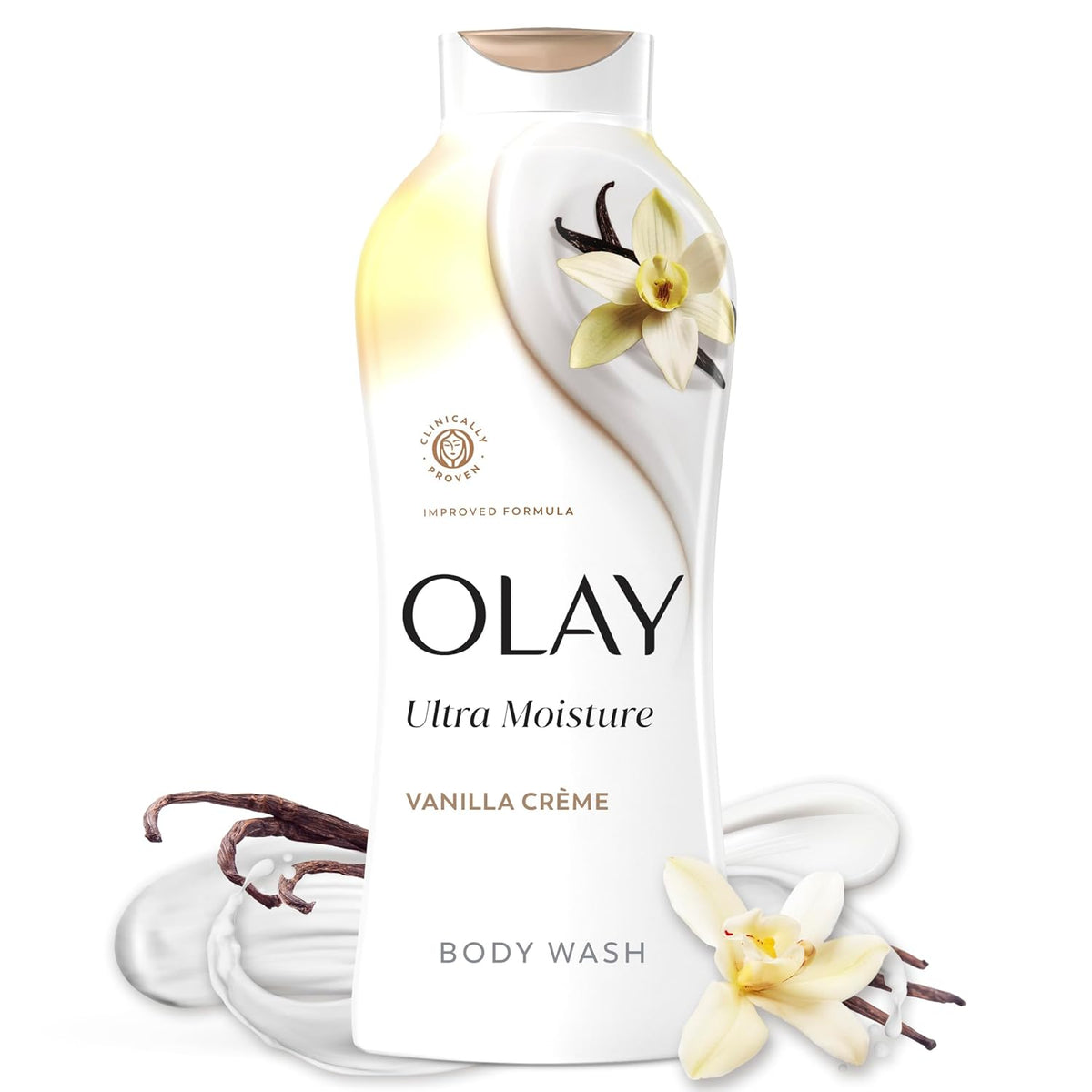 Olay | Body Wash Ultra Moisture Vanilla Vitamin B3 Hyaluronic — 22 fl oz